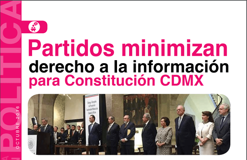 Protegido: Partidos minimizan derecho a la información para Constitución CDMX