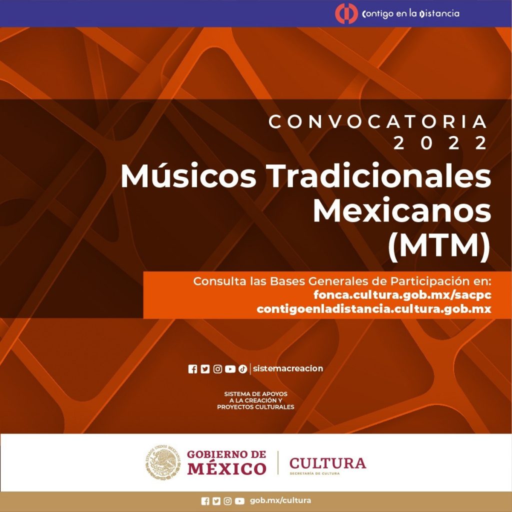 El Sistema de Apoyos a la Creación y Proyectos Culturales lanza la convocatoria Músicos Tradicionales Mexicanos 2022