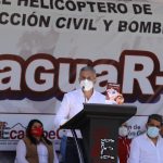 Alcalde de Ecatepec presenta helicóptero Jaguar 2 y escuadrón de motocicletas para atender emergencias