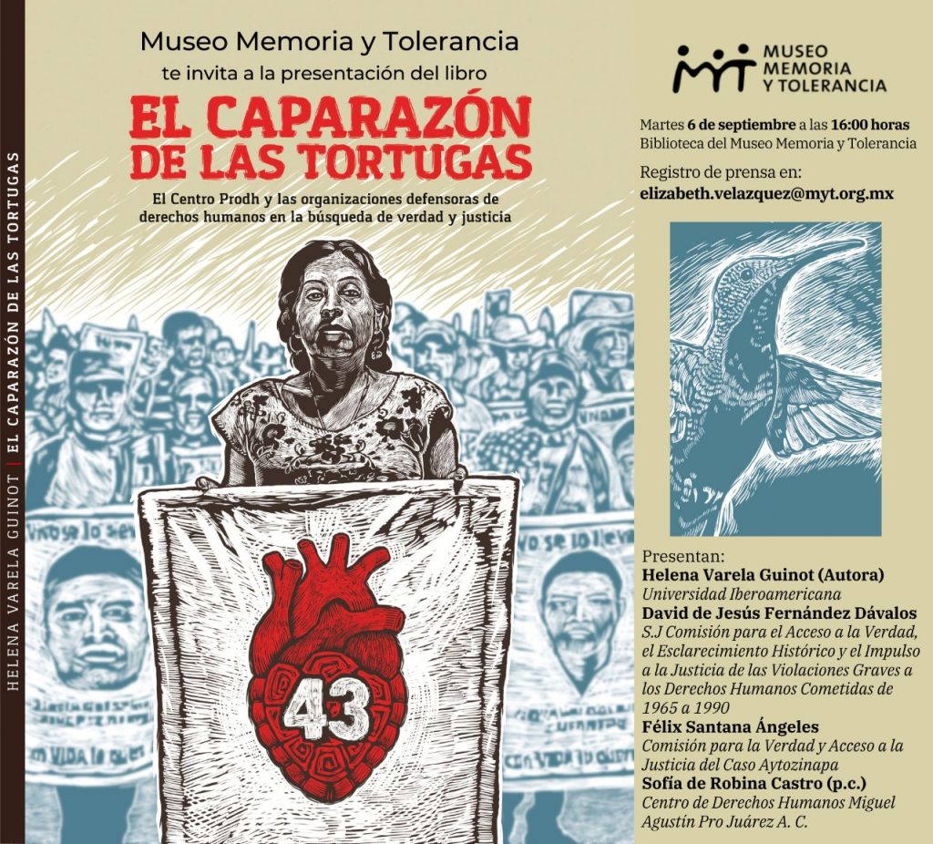 Museo Memoria y Tolerancia presenta el libro “El Caparazón de las Tortugas” de Helena Varela