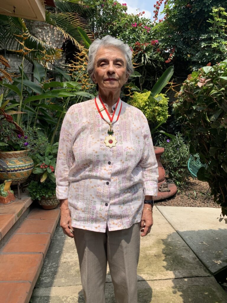 Virginia Meza Hernández, mexicana condecorada con la Orden del Sol Naciente