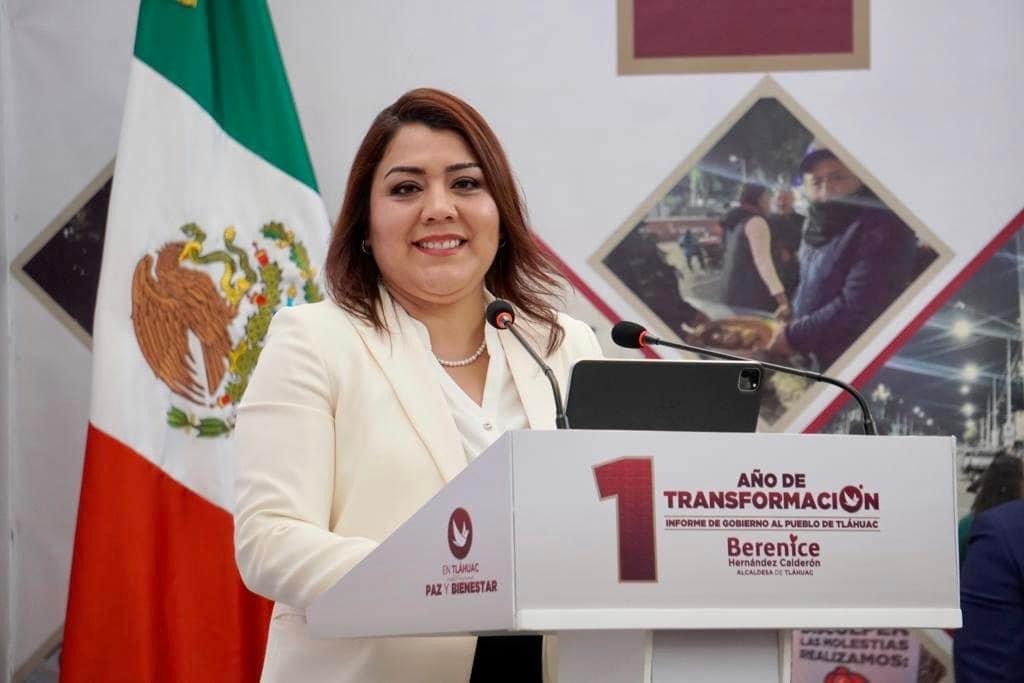 Alcaldesa de Tláhuac brinda su primer informe de gobierno del pueblo