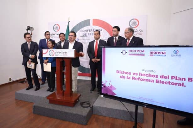 Presenta Morena reporte para desmentir reacción conservadora contra el Plan B de la Reforma Electoral