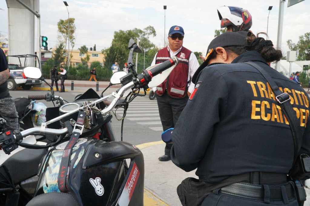 Ecatepec combate delitos que se cometen a bordo de motocicletas; aplican 708 sanciones en un mes